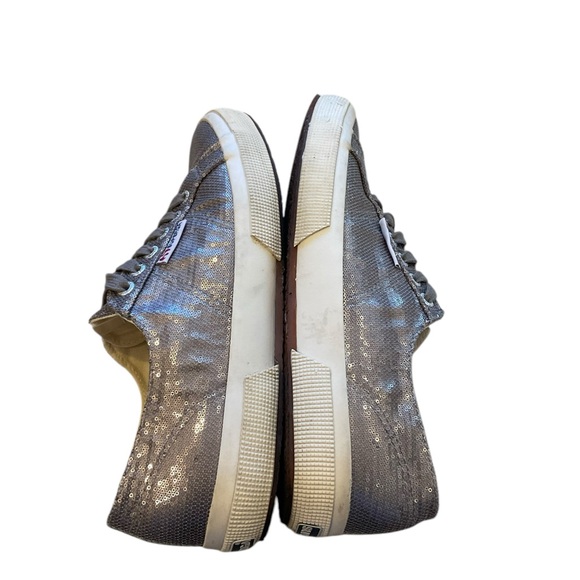 Superga metallic low top lace up sneaker - Picture 6 of 10